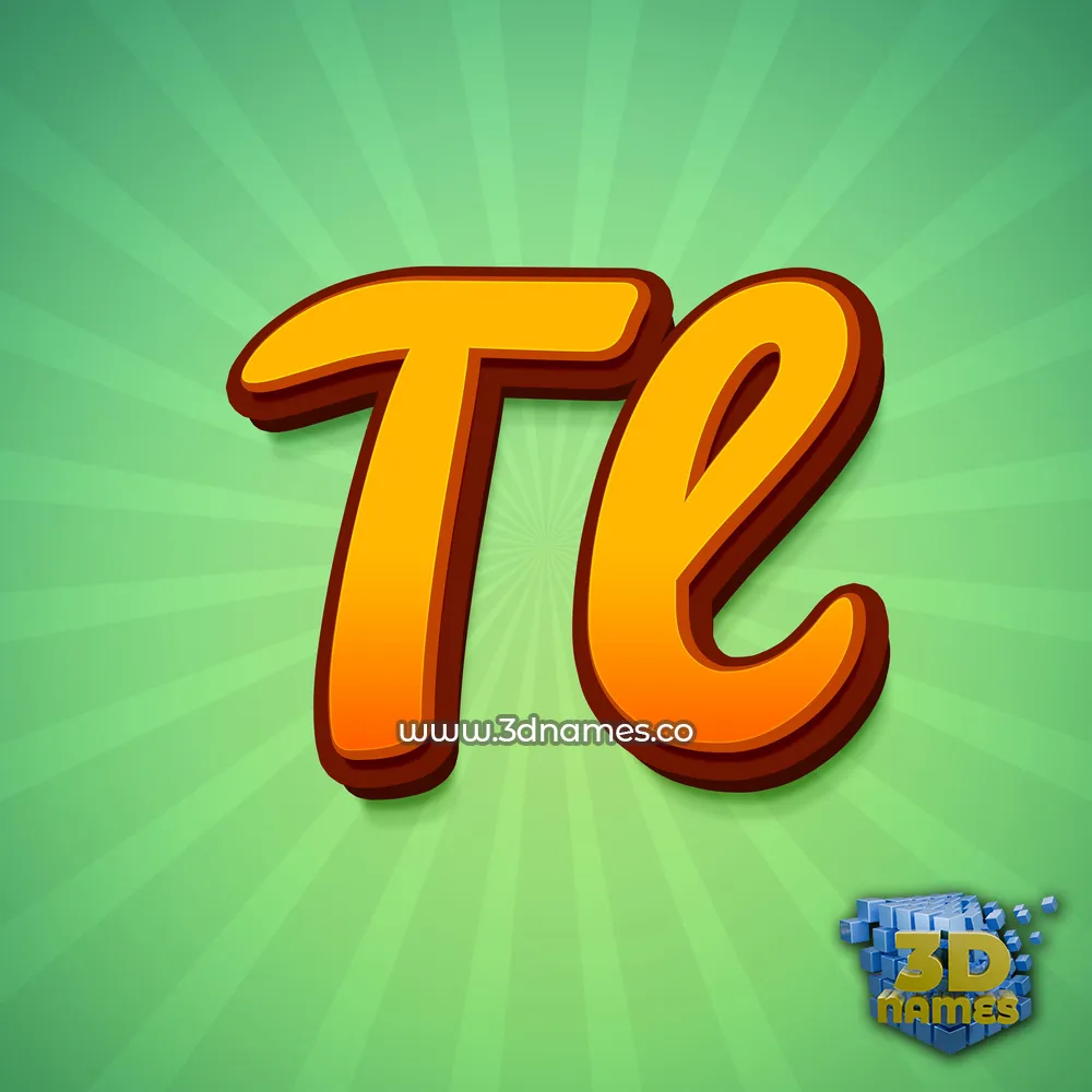 tl in Green Rays style - 3D name wallpaper