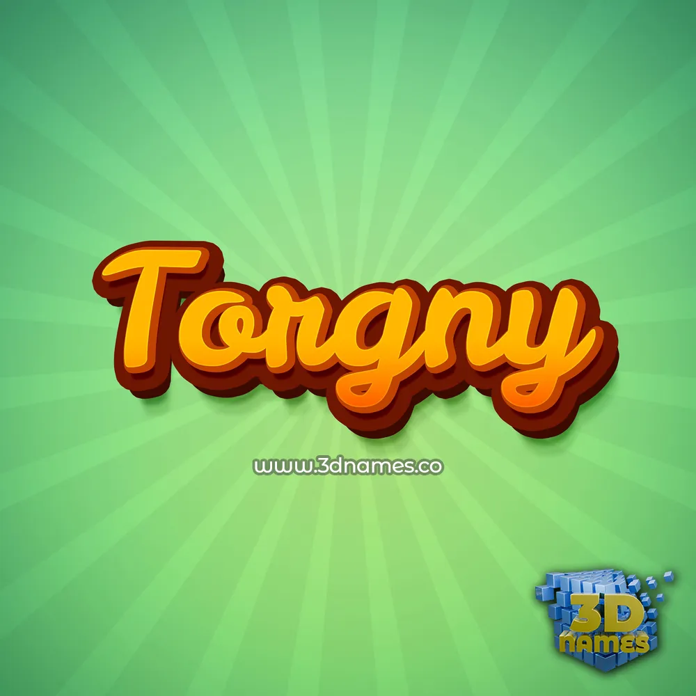 torgny in Green Rays style - 3D name wallpaper