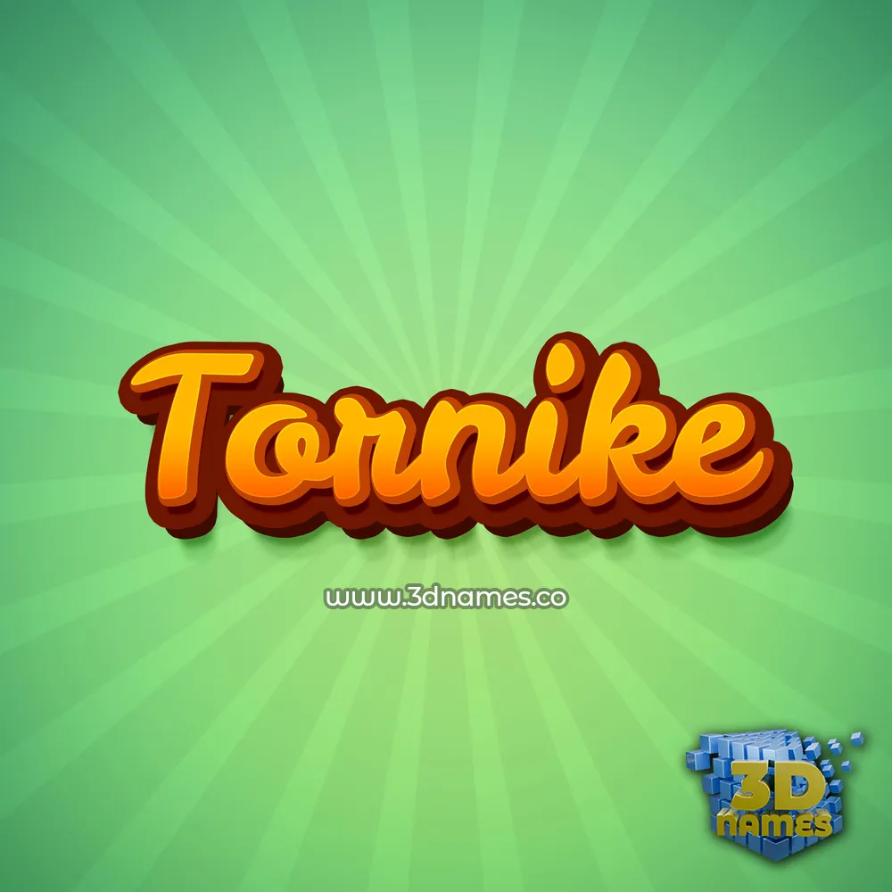 tornike in Green Rays style - 3D name wallpaper