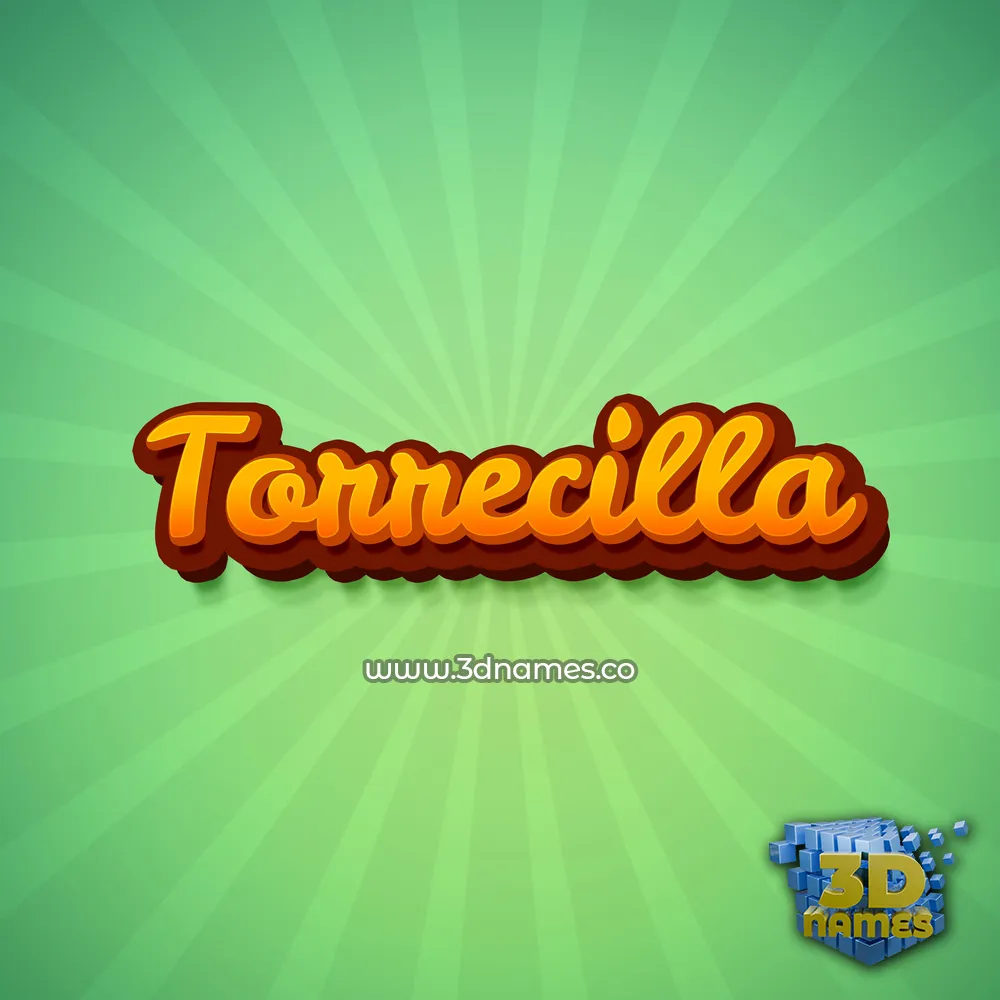 torrecilla in Green Rays style - 3D name wallpaper