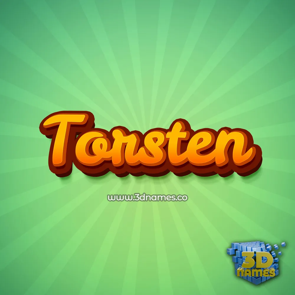 torsten in Green Rays style - 3D name wallpaper