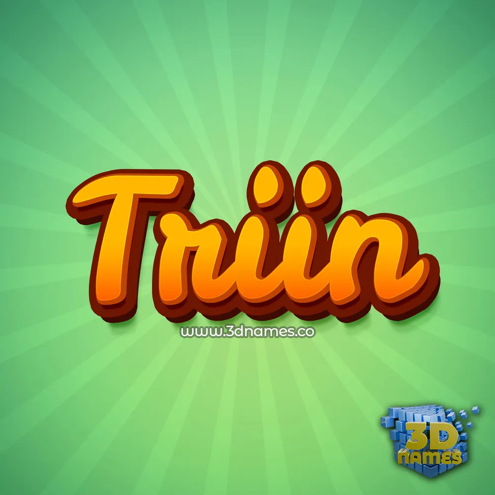 triin in Green Rays style - 3D name wallpaper