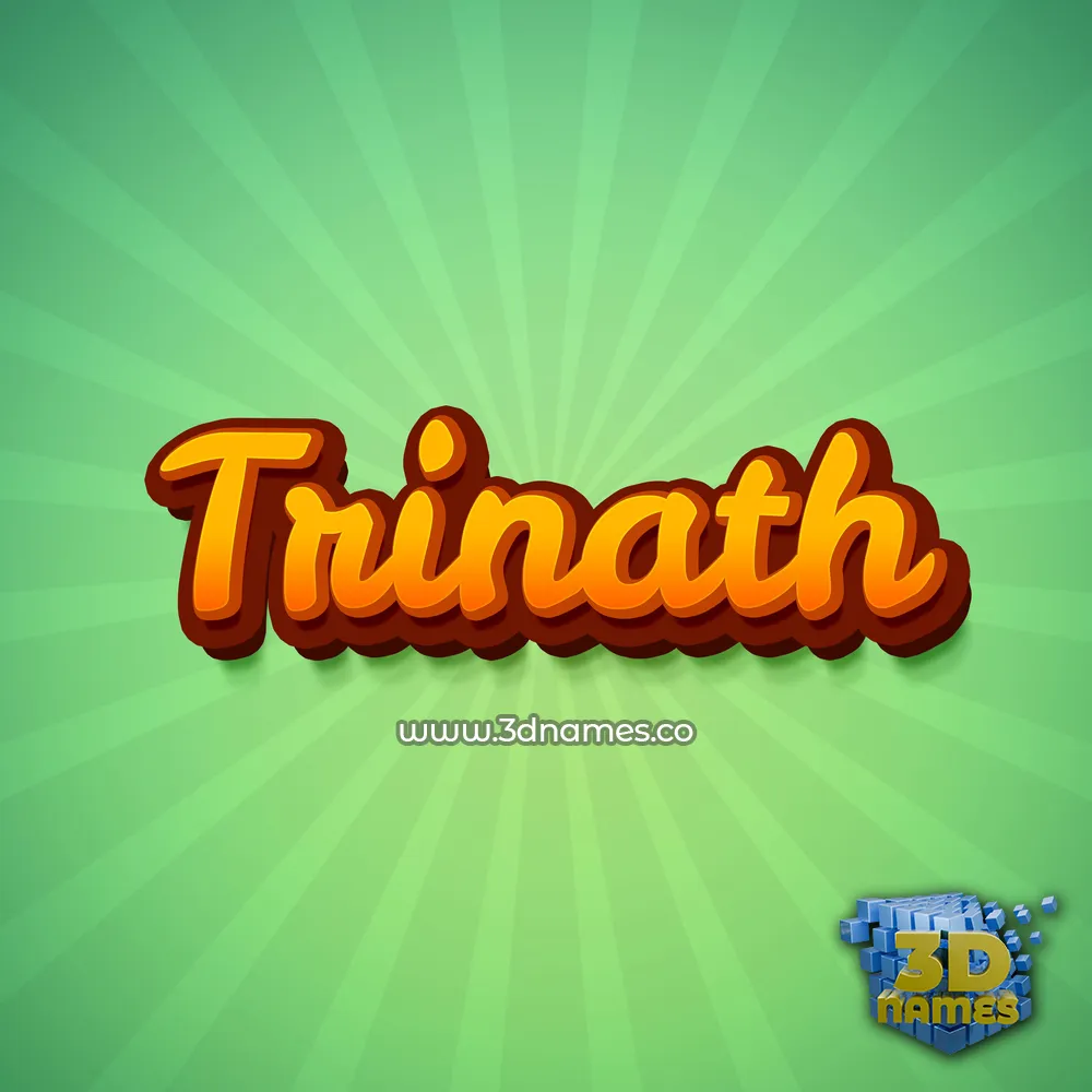 trinath in Green Rays style - 3D name wallpaper