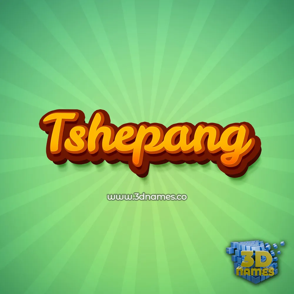 tshepang in Green Rays style - 3D name wallpaper
