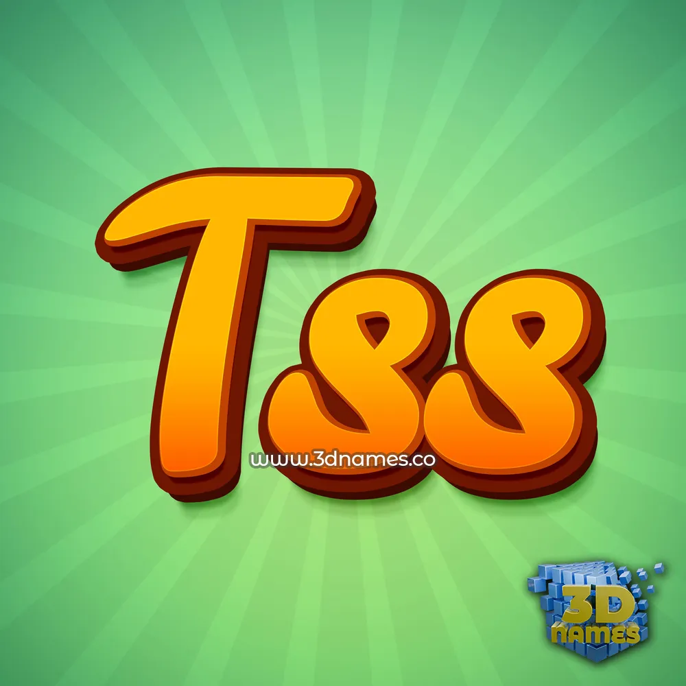 tss in Green Rays style - 3D name wallpaper