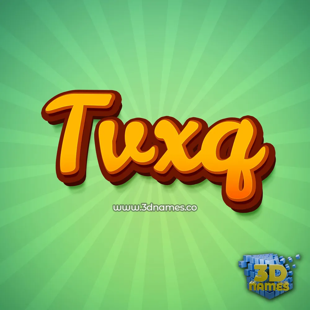 tvxq in Green Rays style - 3D name wallpaper