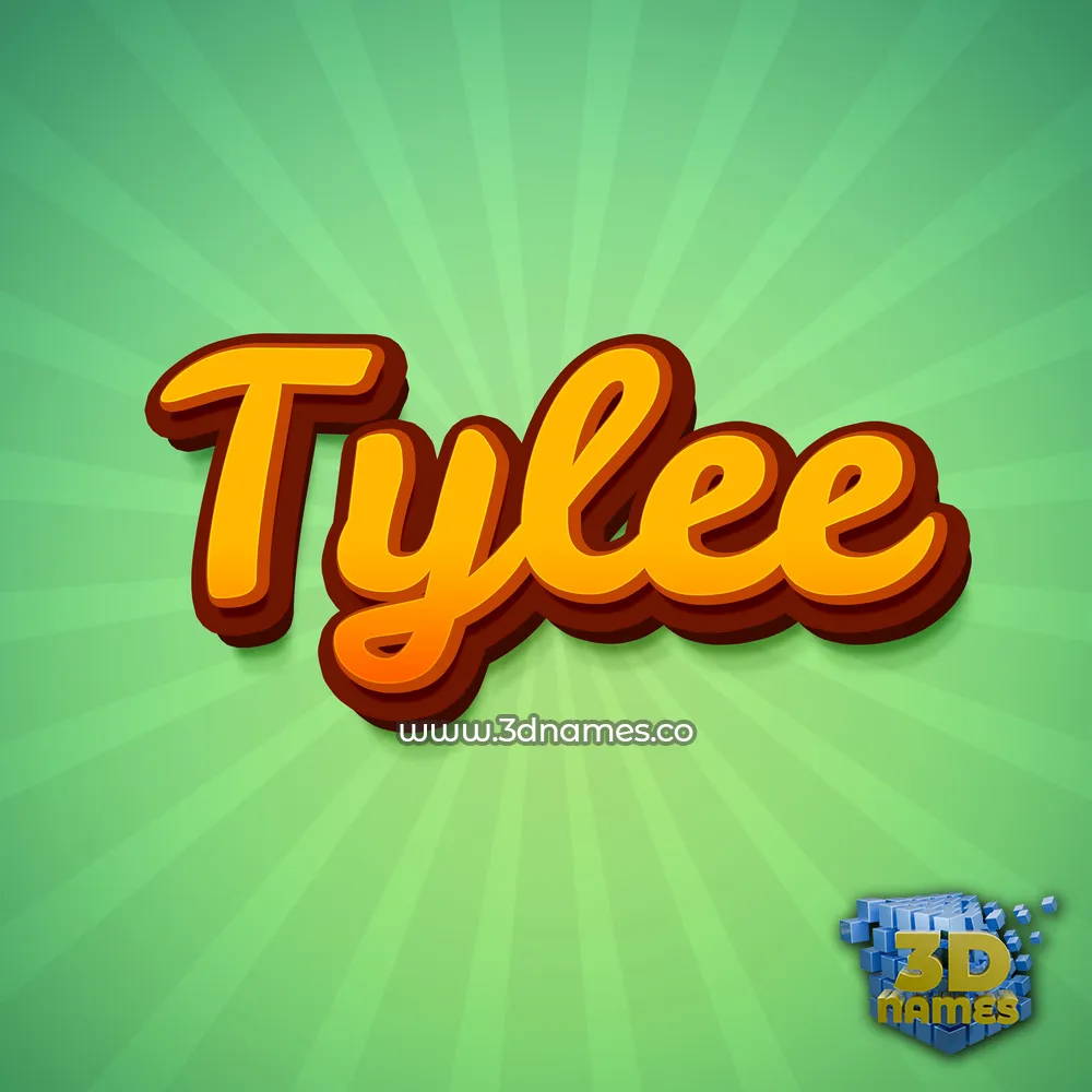 tylee in Green Rays style - 3D name wallpaper