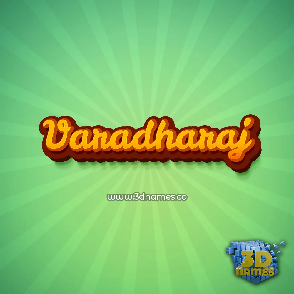 varadharaj in Green Rays style - 3D name wallpaper