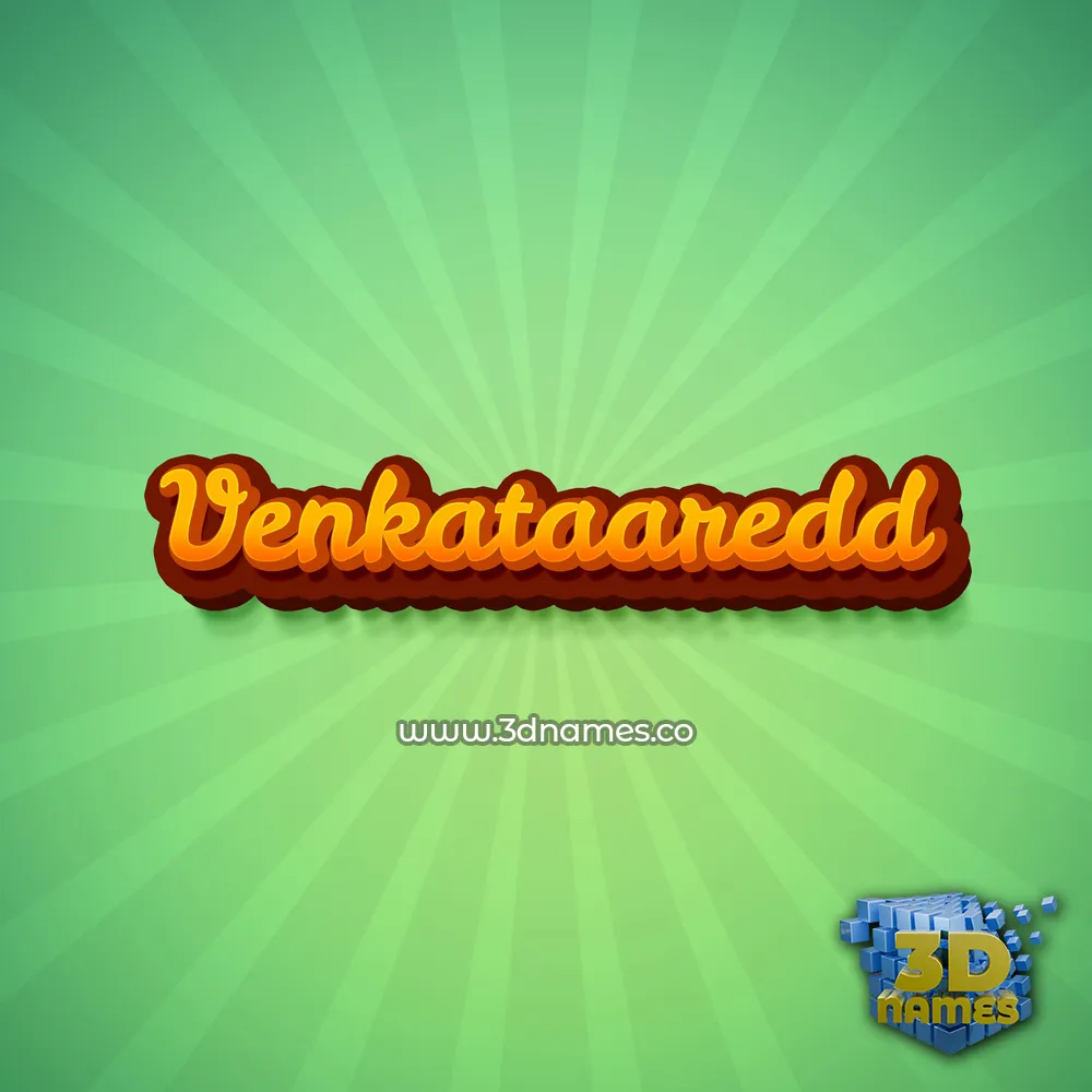 venkataaredd in Green Rays style - 3D name wallpaper
