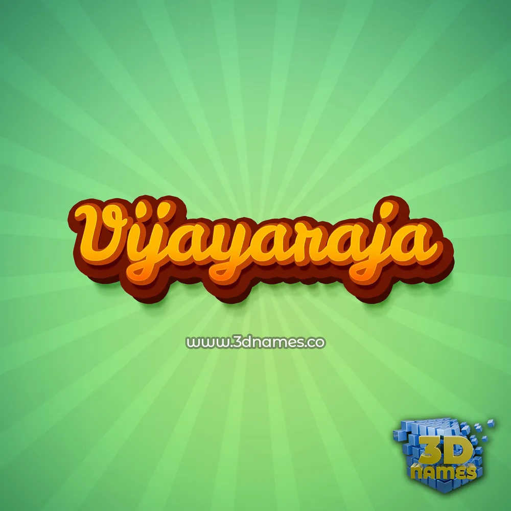 vijayaraja in Green Rays style - 3D name wallpaper