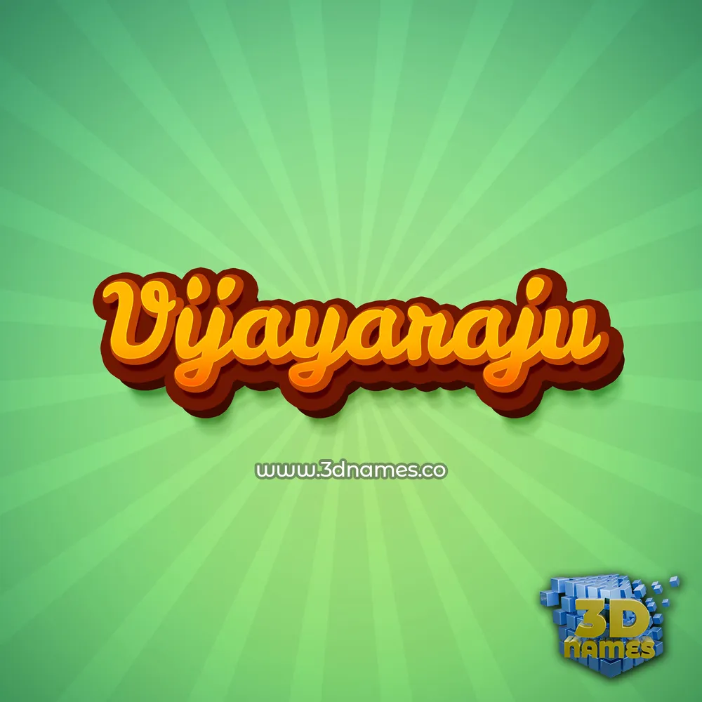 vijayaraju in Green Rays style - 3D name wallpaper