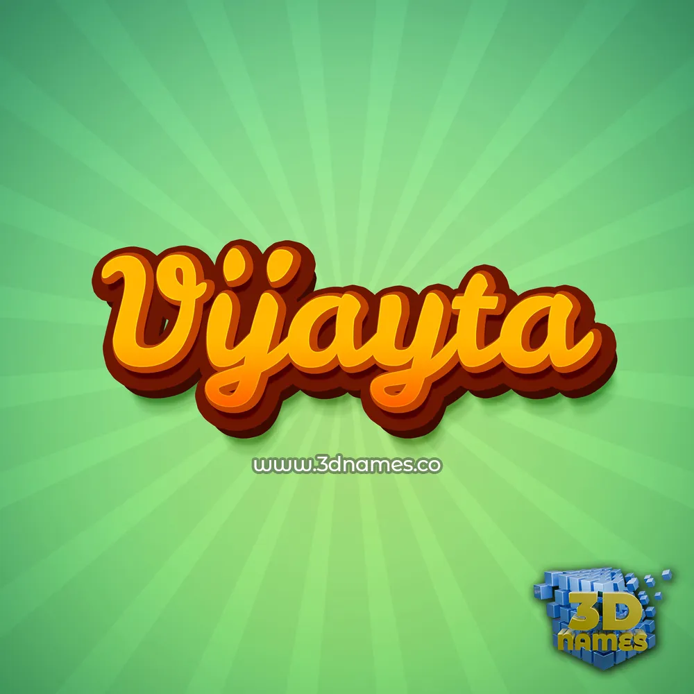 vijayta in Green Rays style - 3D name wallpaper