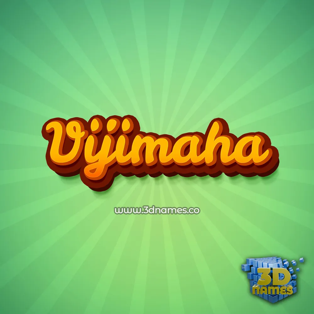 vijimaha in Green Rays style - 3D name wallpaper
