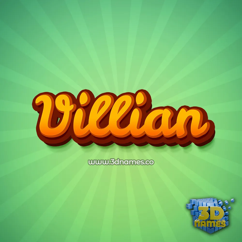 villian in Green Rays style - 3D name wallpaper