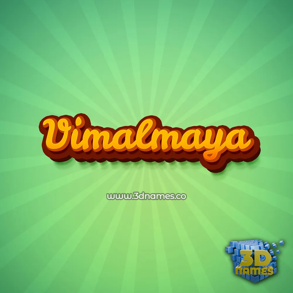 vimalmaya in Green Rays style - 3D name wallpaper