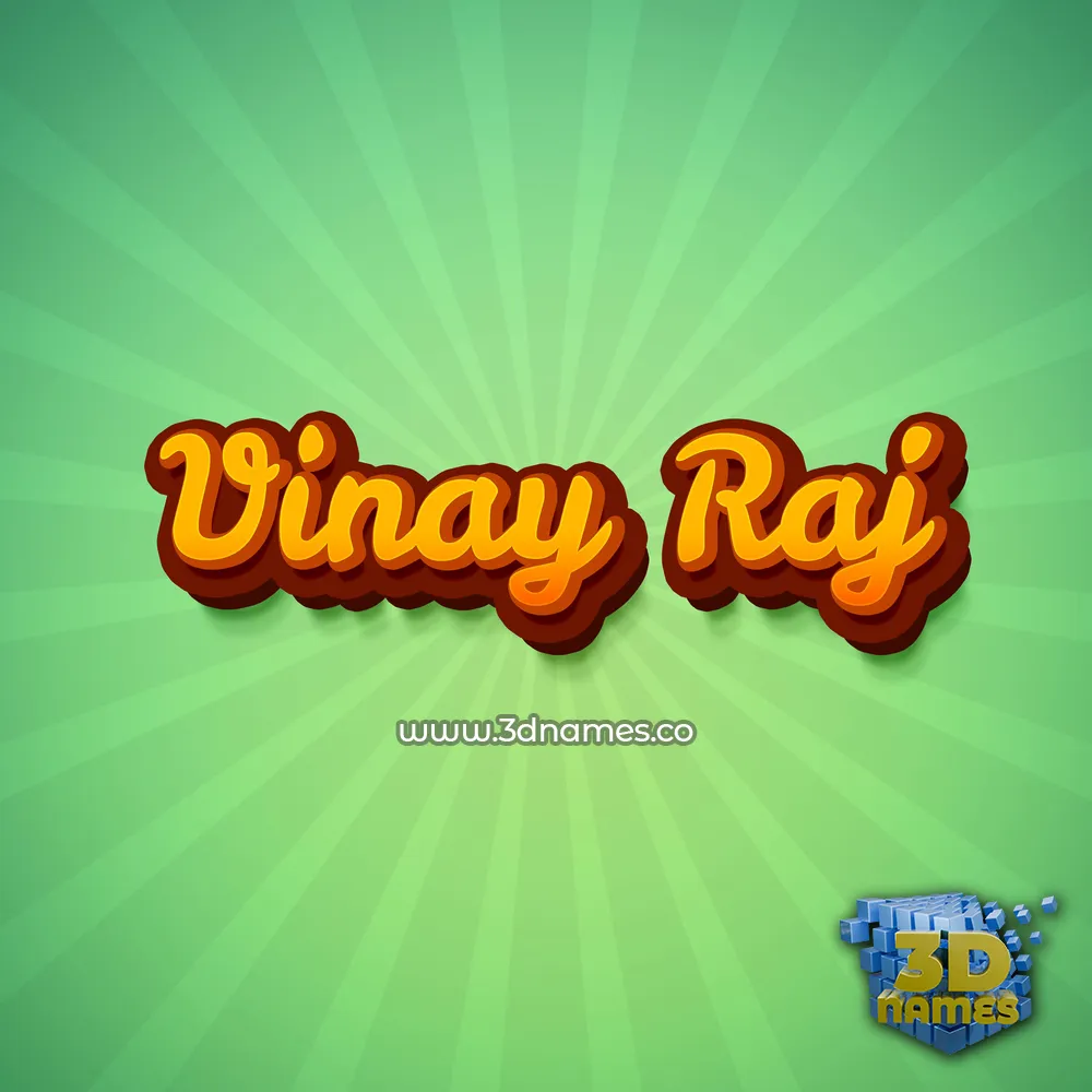 vinay raj in Green Rays style - 3D name wallpaper