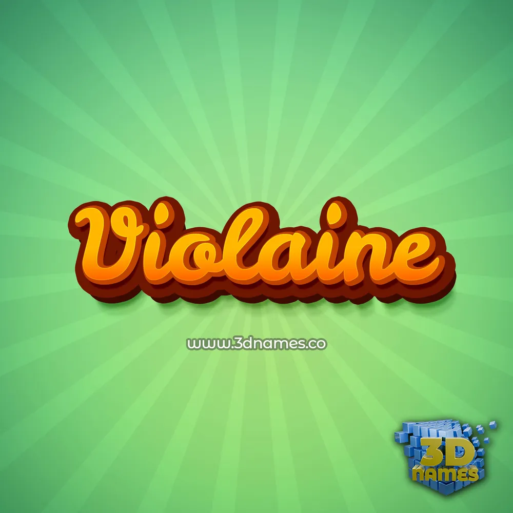violaine in Green Rays style - 3D name wallpaper