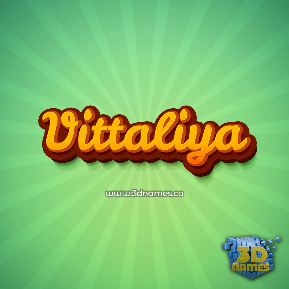 vittaliya in Green Rays style - 3D name wallpaper