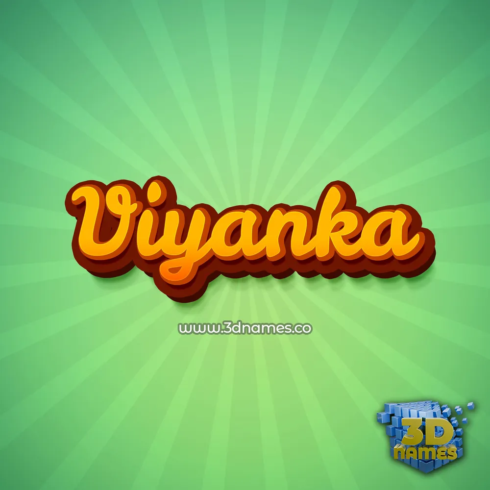 viyanka in Green Rays style - 3D name wallpaper