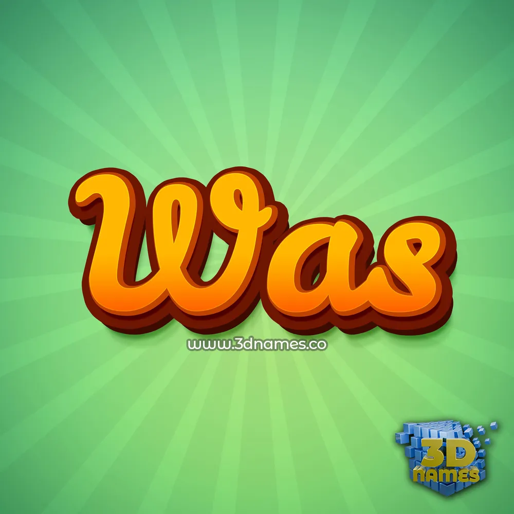 was in Green Rays style - 3D name wallpaper
