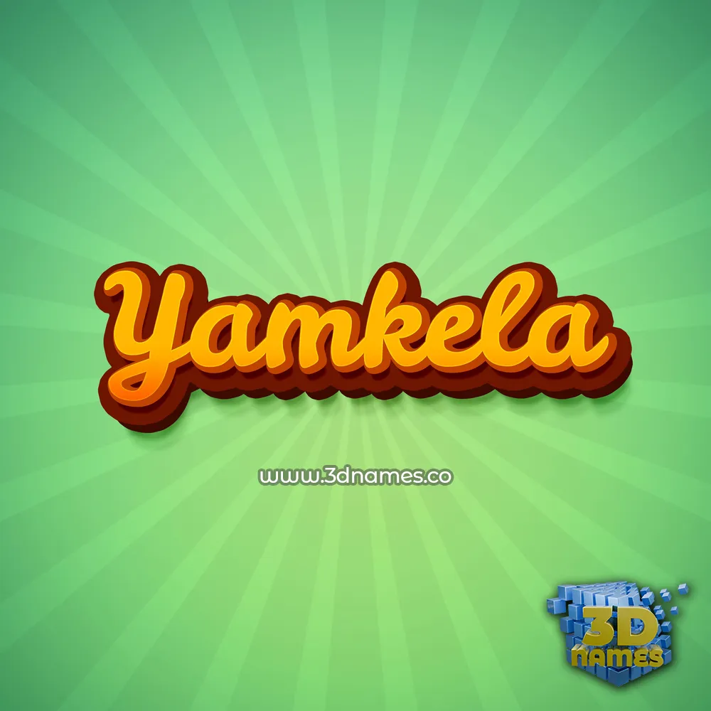 yamkela in Green Rays style - 3D name wallpaper