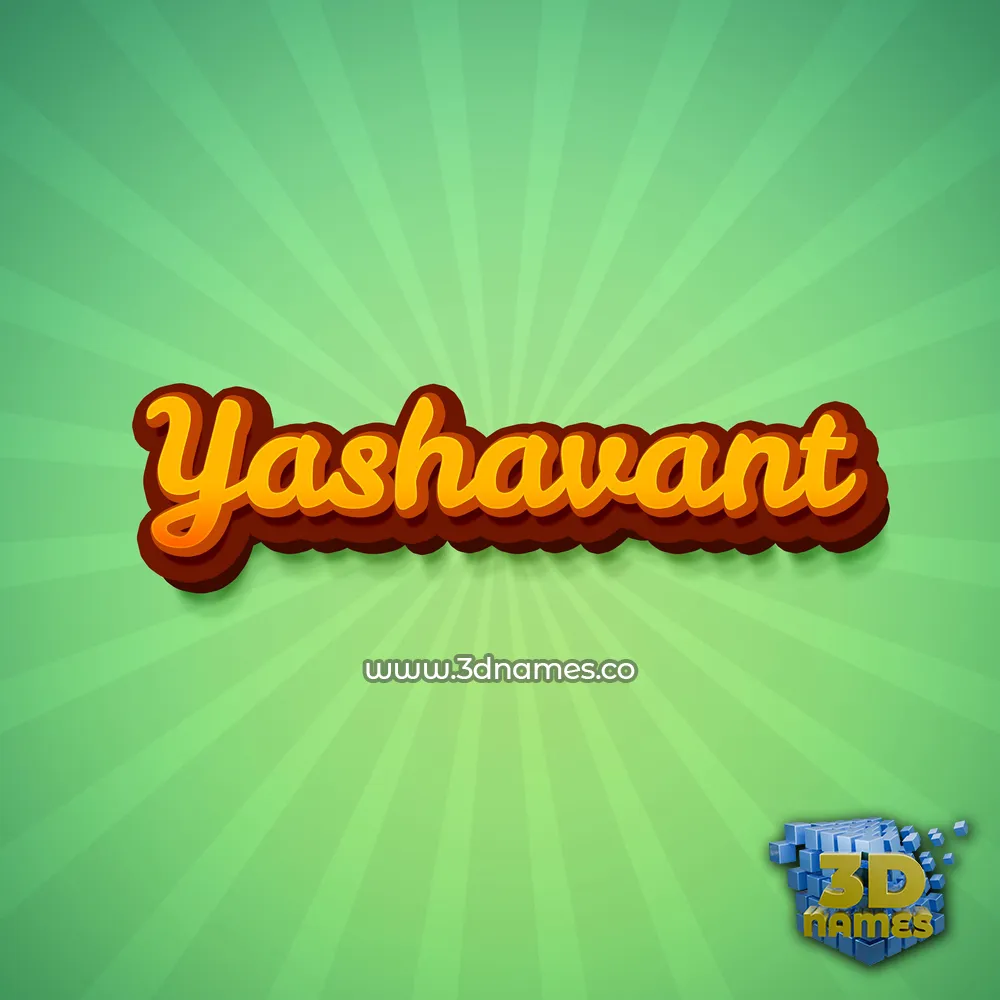 yashavant in Green Rays style - 3D name wallpaper