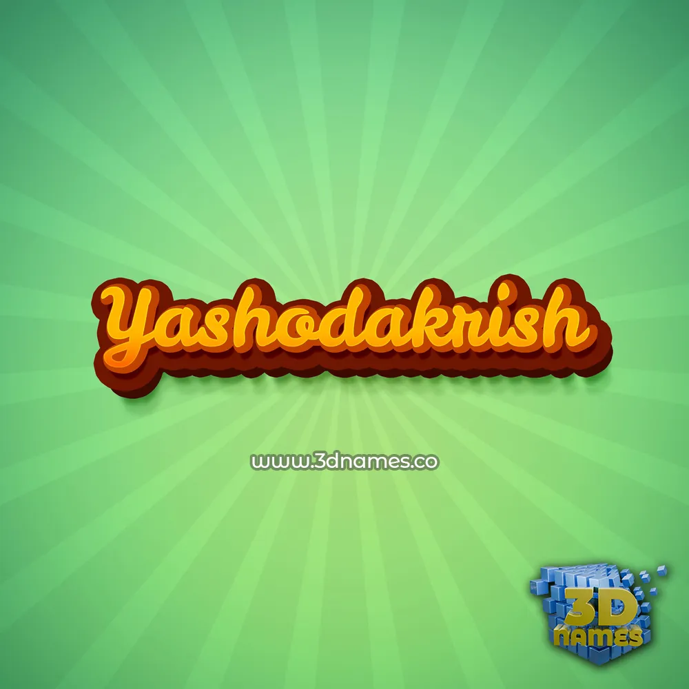 yashodakrish in Green Rays style - 3D name wallpaper