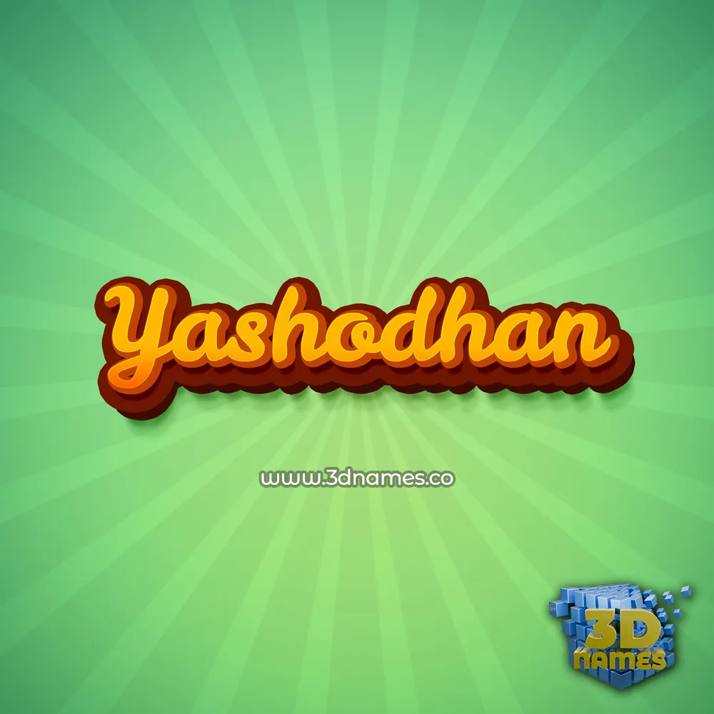 yashodhan in Green Rays style - 3D name wallpaper