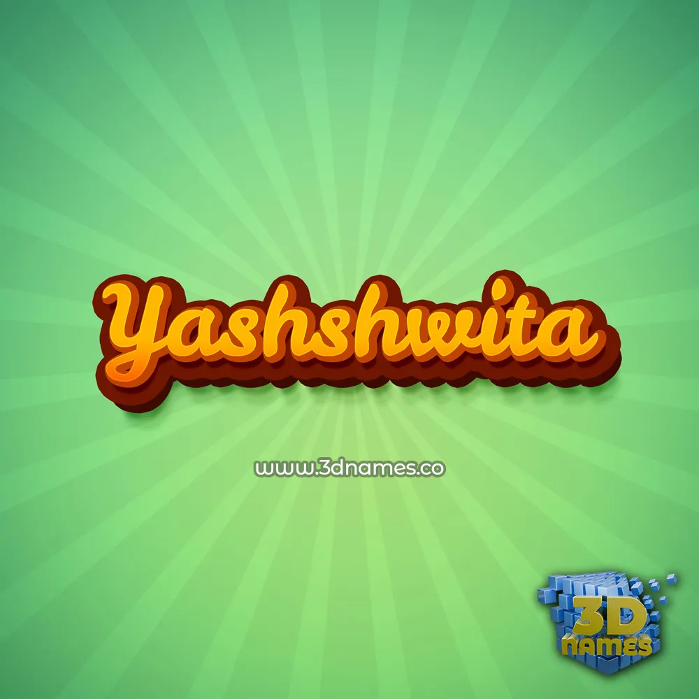 yashshwita in Green Rays style - 3D name wallpaper