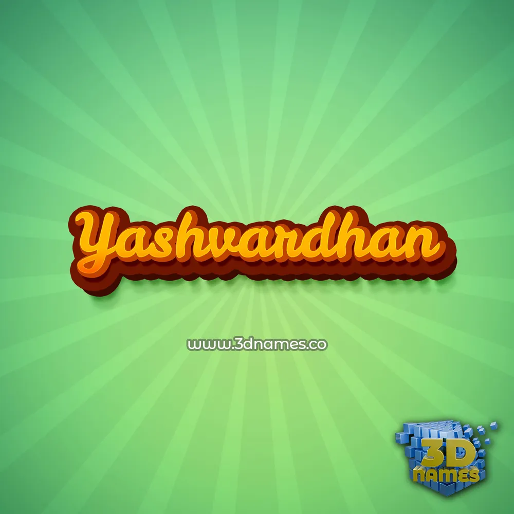 yashvardhan in Green Rays style - 3D name wallpaper