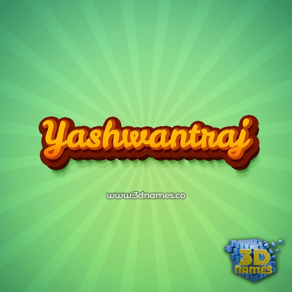 yashwantraj in Green Rays style - 3D name wallpaper