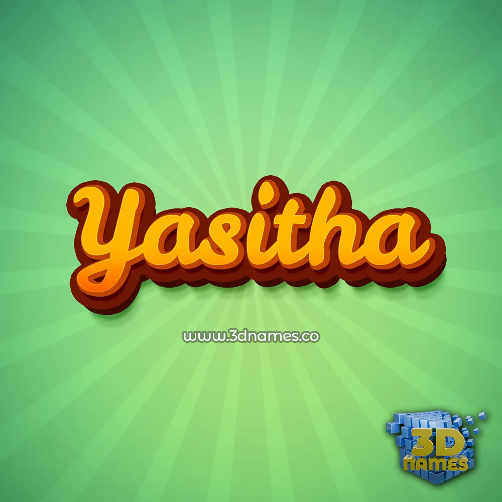 yasitha in Green Rays style - 3D name wallpaper