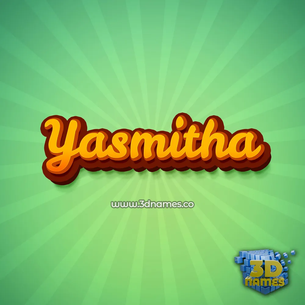 yasmitha in Green Rays style - 3D name wallpaper