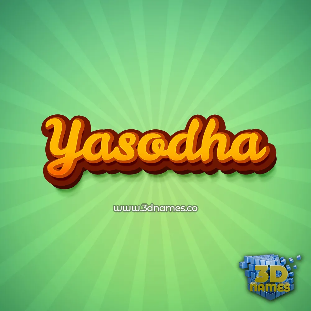 yasodha in Green Rays style - 3D name wallpaper