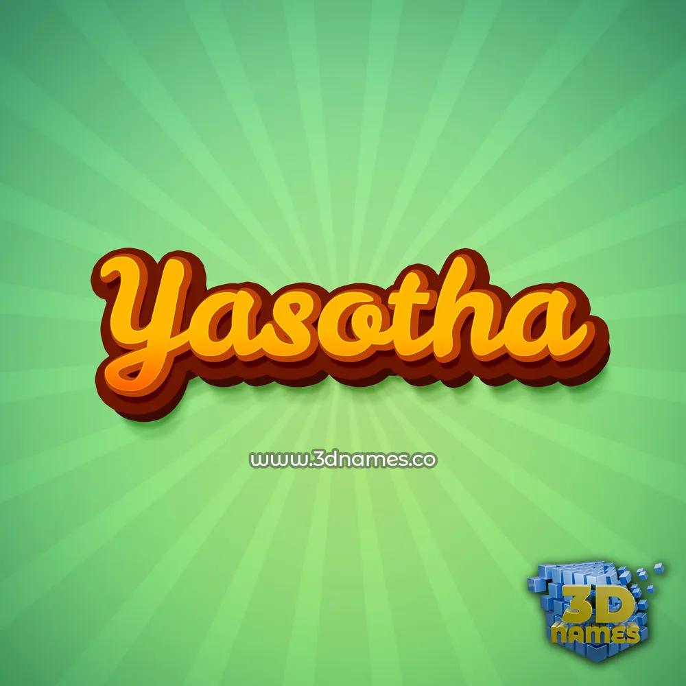 yasotha in Green Rays style - 3D name wallpaper