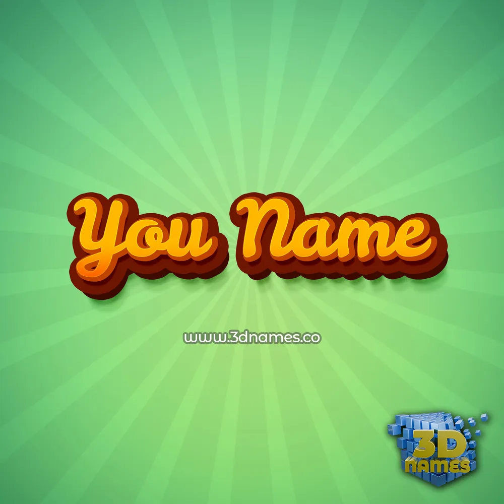 you name in Green Rays style - 3D name wallpaper