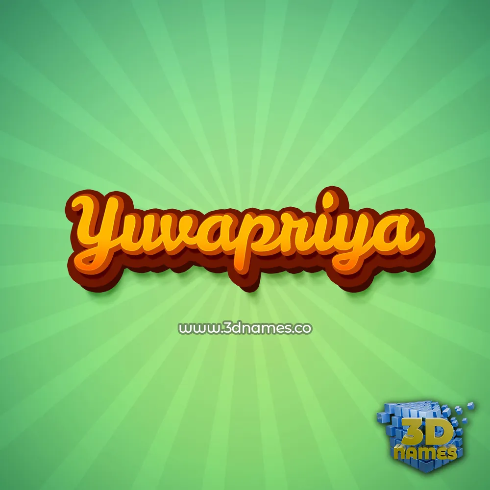 yuvapriya in Green Rays style - 3D name wallpaper