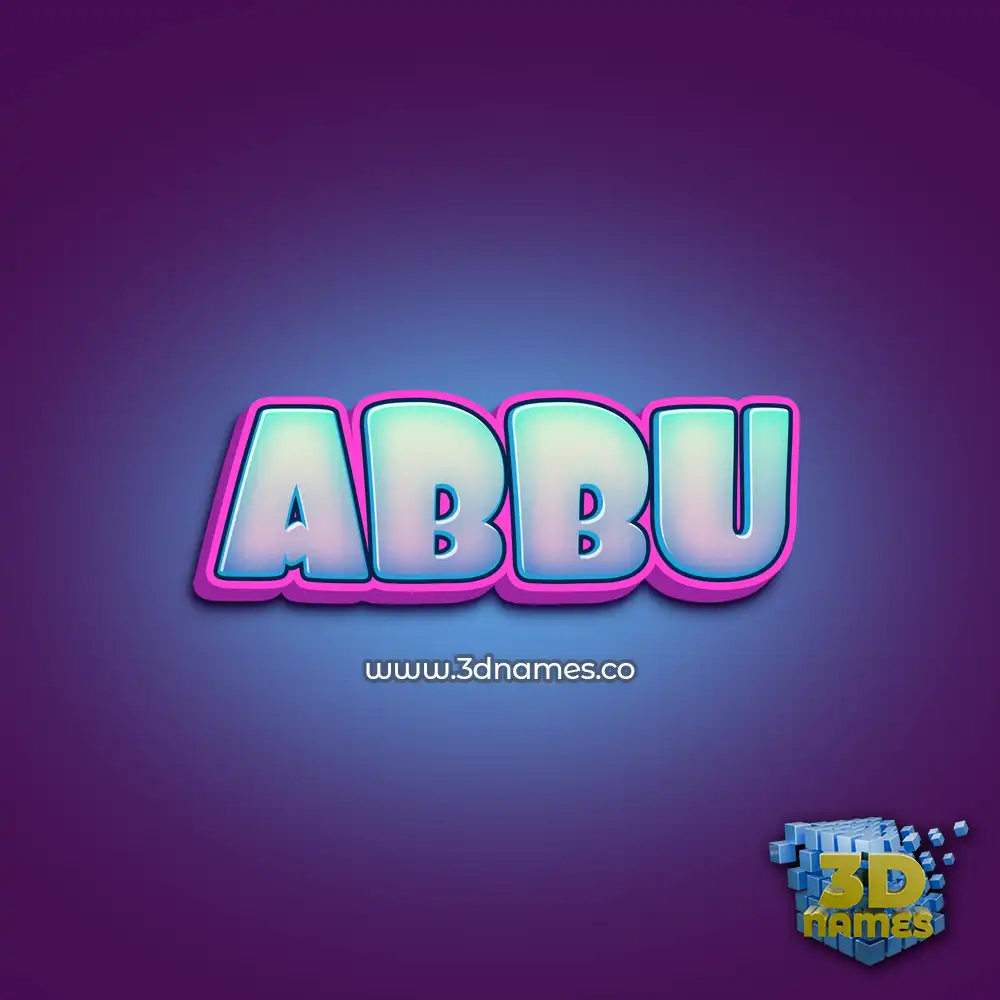 abbu in Phat Purple style - 3D name wallpaper