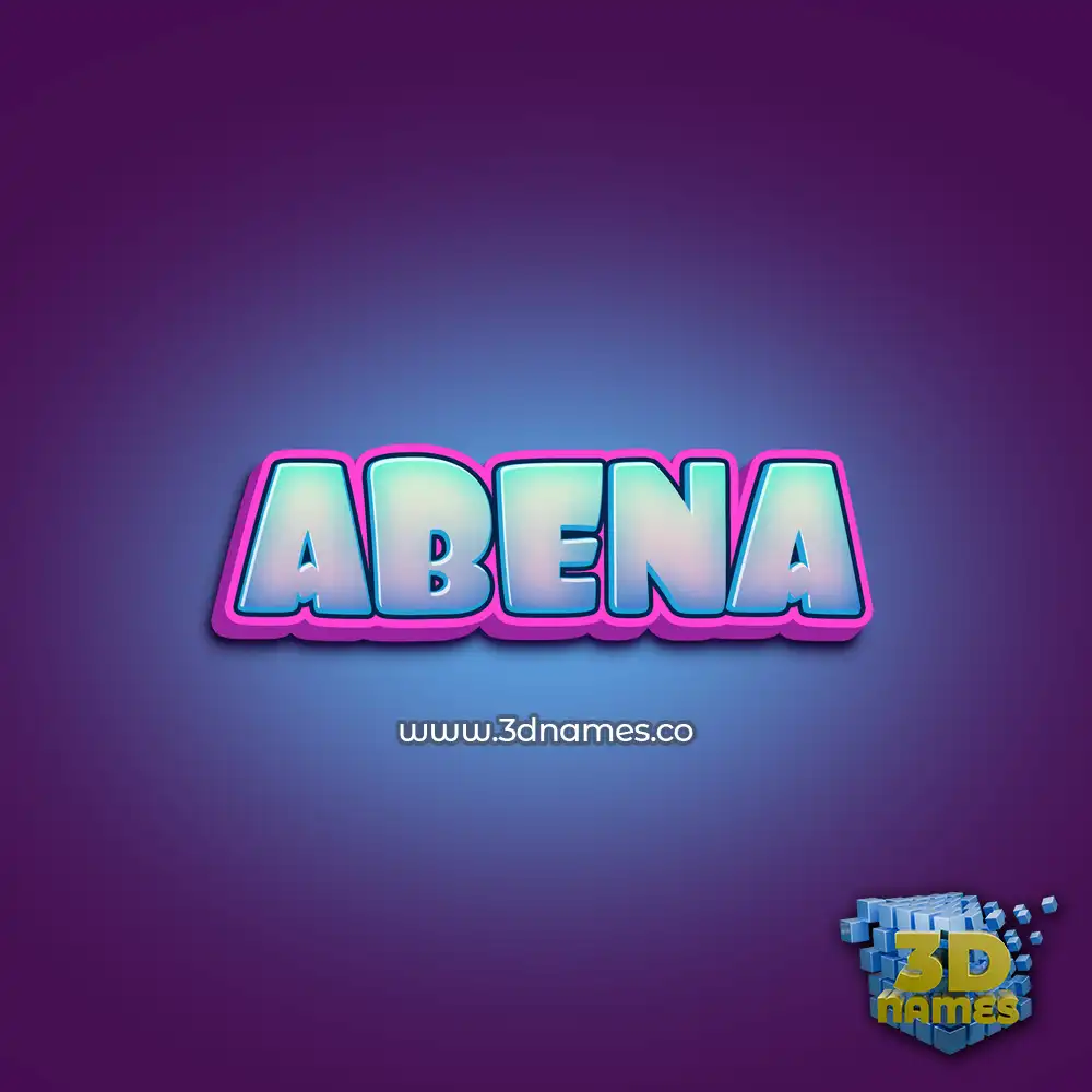 abena in Phat Purple style - 3D name wallpaper
