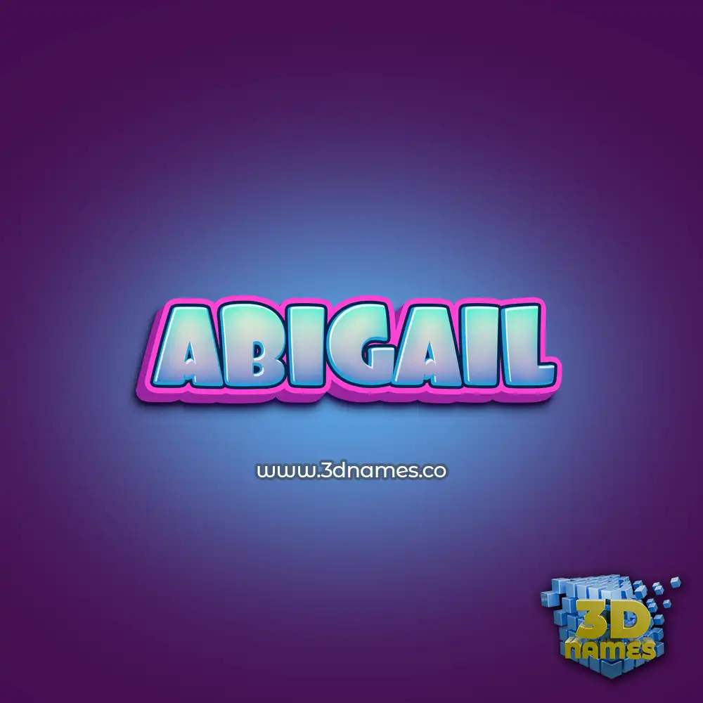 abigail in Phat Purple style - 3D name wallpaper