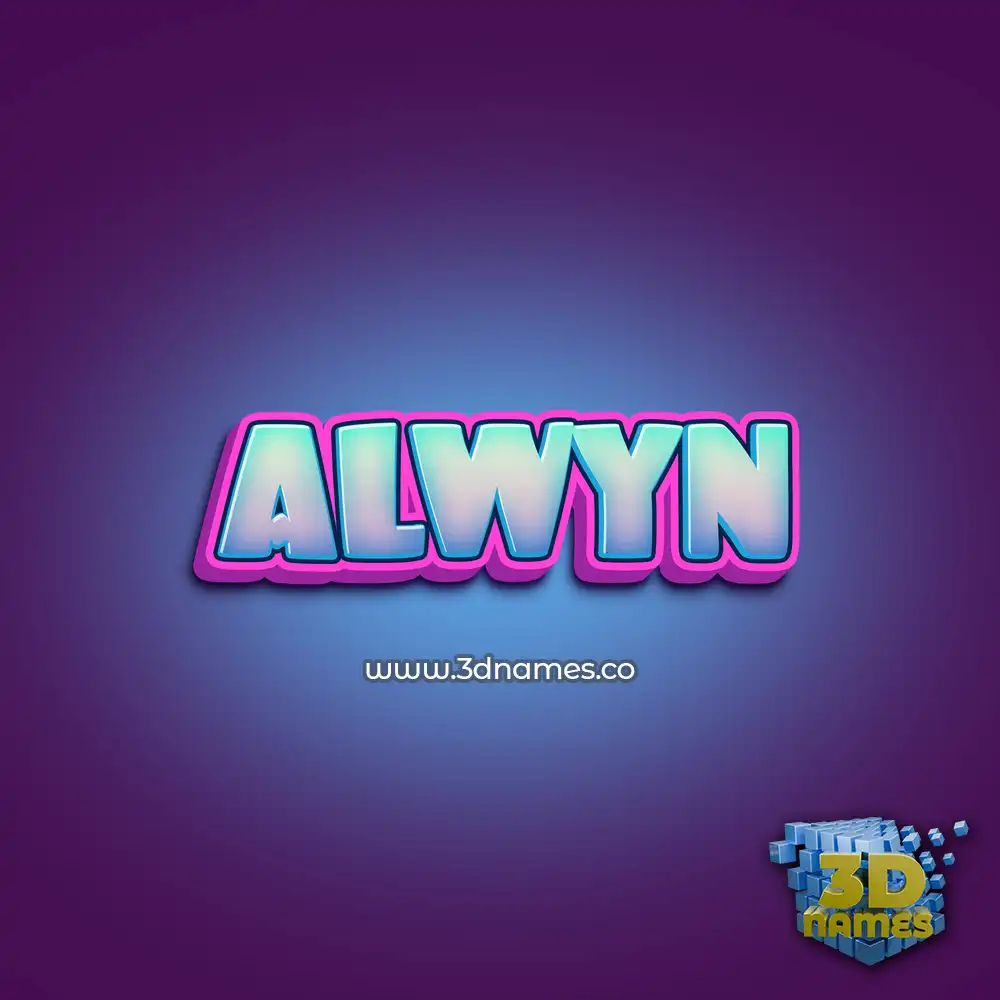 alwyn in Phat Purple style - 3D name wallpaper