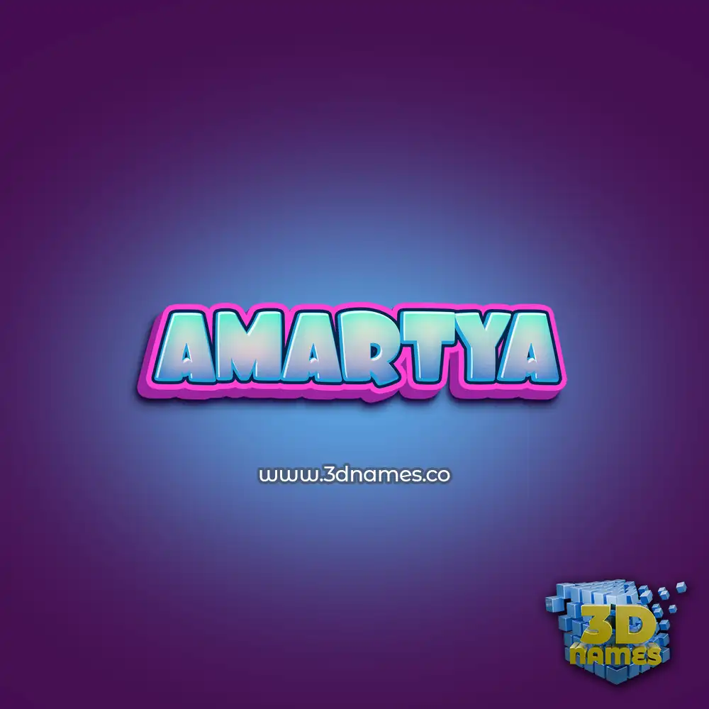 amartya in Phat Purple style - 3D name wallpaper