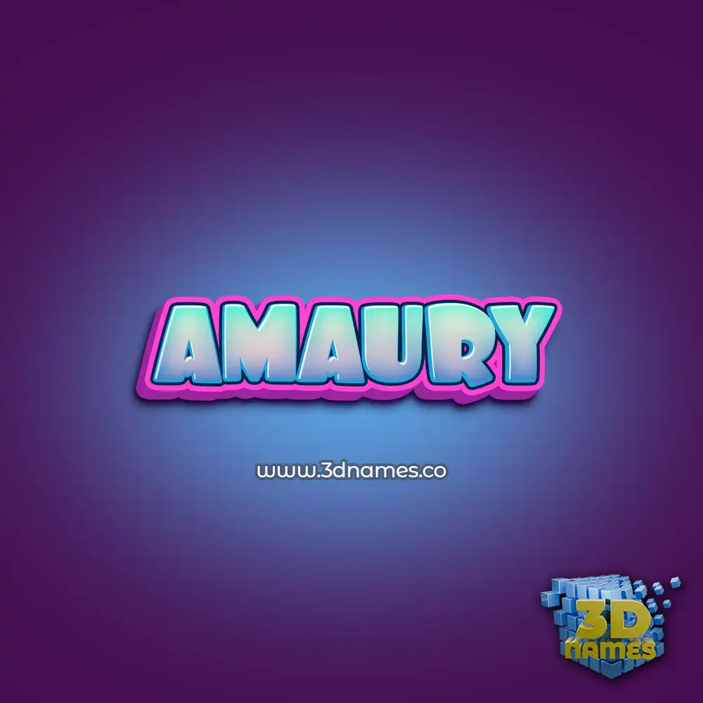 amaury in Phat Purple style - 3D name wallpaper