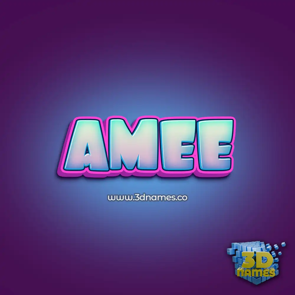 amee in Phat Purple style - 3D name wallpaper