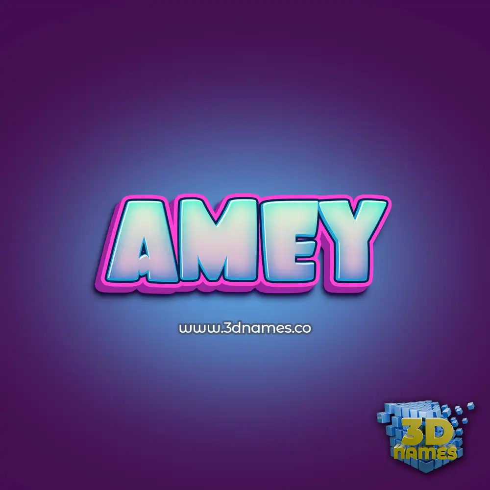 amey in Phat Purple style - 3D name wallpaper