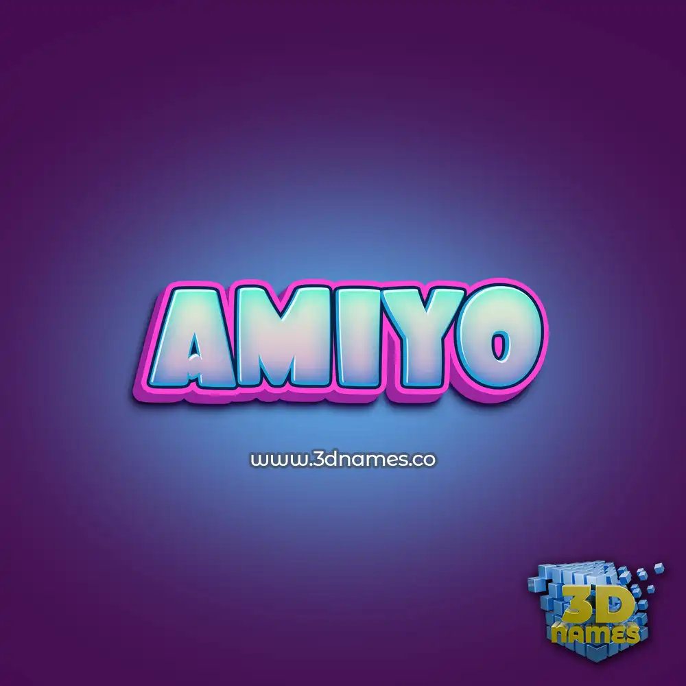 amiyo in Phat Purple style - 3D name wallpaper