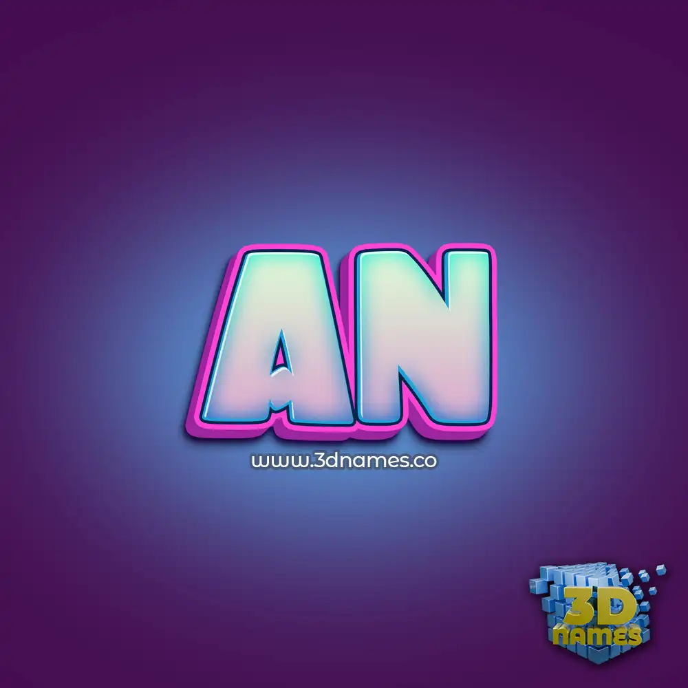 an in Phat Purple style - 3D name wallpaper