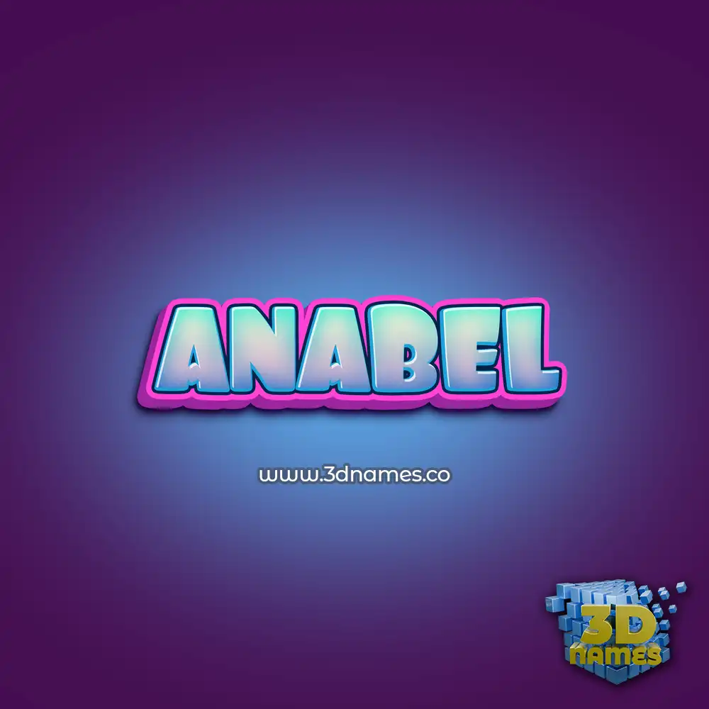 anabel in Phat Purple style - 3D name wallpaper