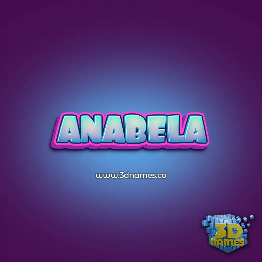 anabela in Phat Purple style - 3D name wallpaper
