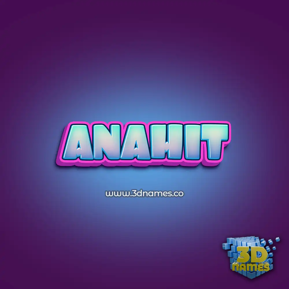 anahit in Phat Purple style - 3D name wallpaper